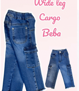 Jeans wide leg cargo