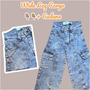 Jeans wide leg cargo