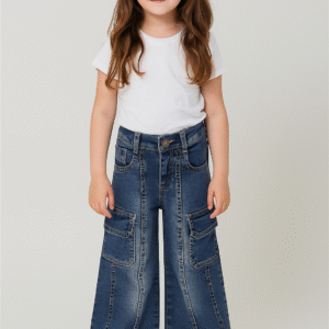 Wide leg cargo oxido de niña